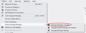 Package Manager Console