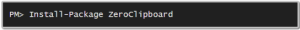 Install ZeroClipboard via NuGet